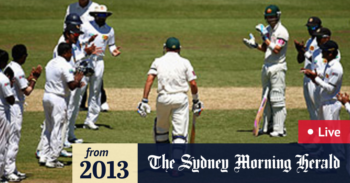 Live cricket commentary Australia v Sri Lanka day two, SCG